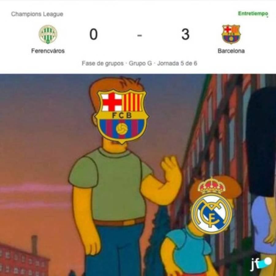 Barcelona golea en la Champions y los memes no paran de burlarse del Real Madrid