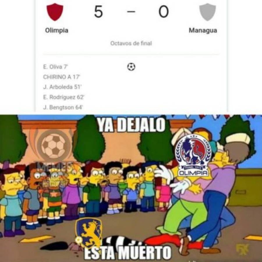 Olimpia golea en la Liga Concacaf y los memes vuelan la red: Motagua y Marathón las víctimas