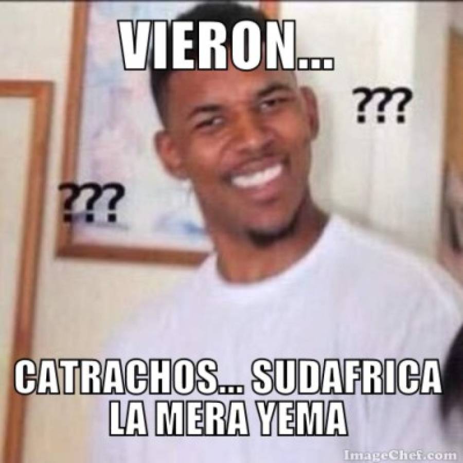 Los mejores memes que dejó el empate entre Honduras y Sudáfrica