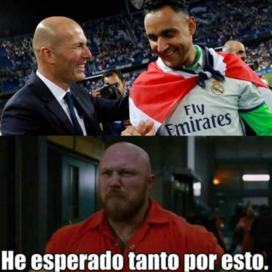 Keylor Navas, Zidane, Courtois y los memes del Real Madrid-Celta