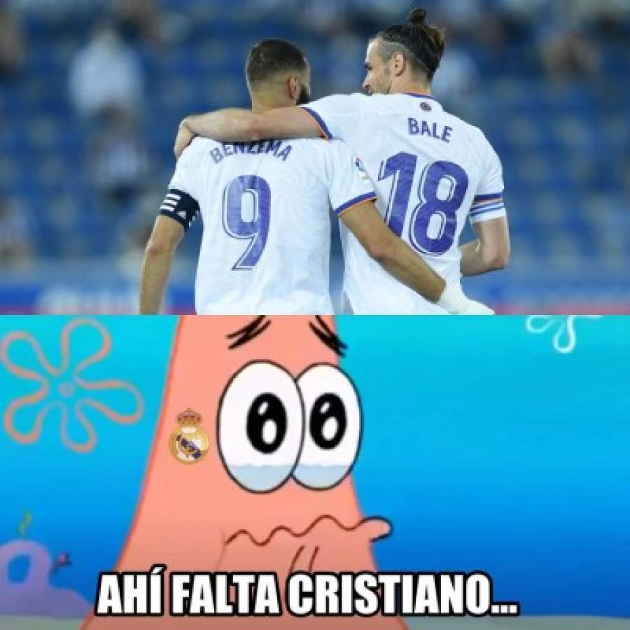 Real Madrid goleó y los memes dejan como protagonistas a Benzema y Bale; Messi no se salva
