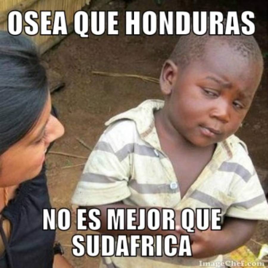 Los mejores memes que dejó el empate entre Honduras y Sudáfrica