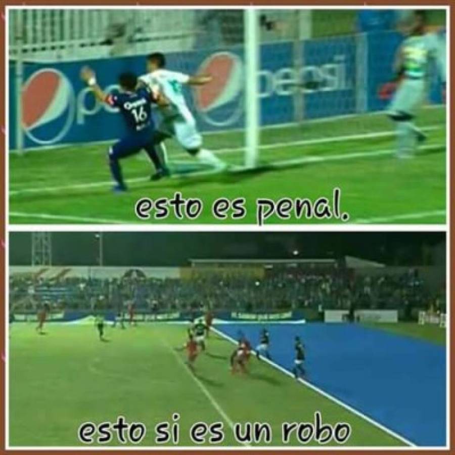 ¡Los memes crucifican a Motagua por el penal pitado ante Marathón!