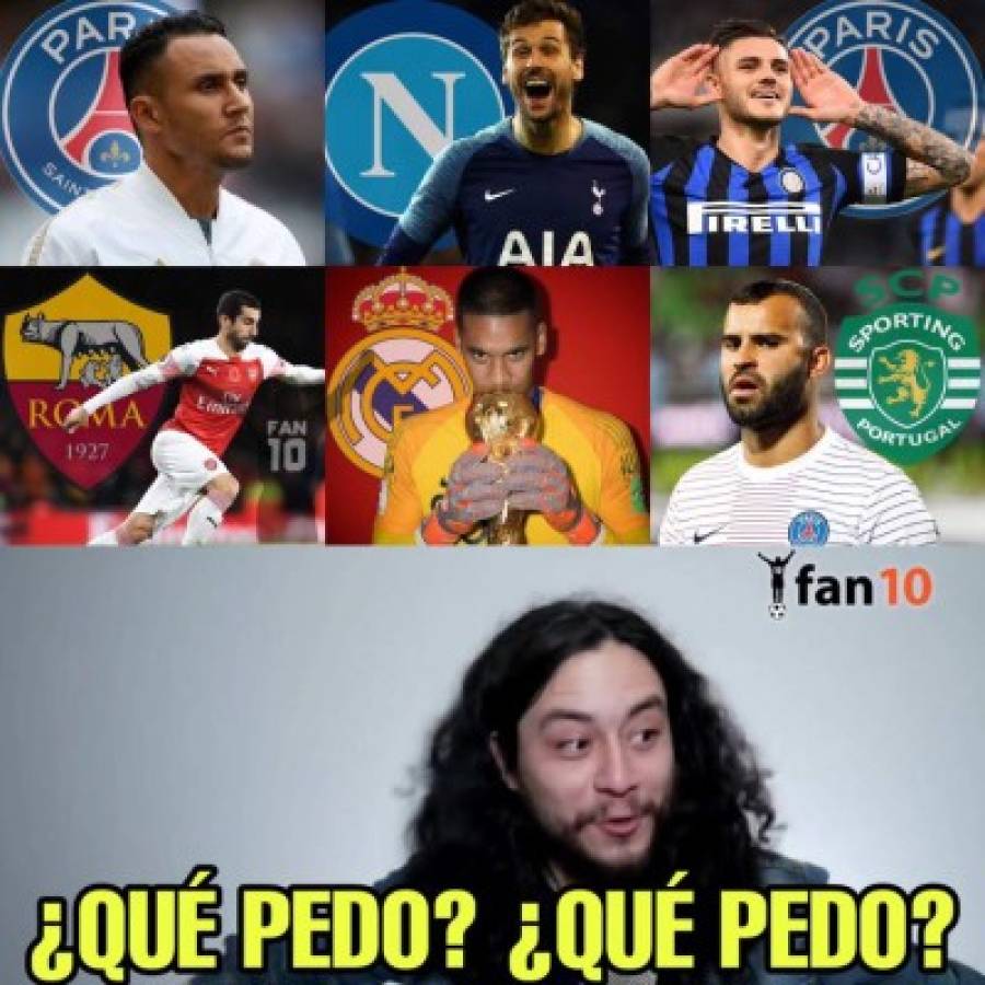 Crueles: Los tremendos memes del último día del mercado de fichajes con Keylor Navas de protagonista