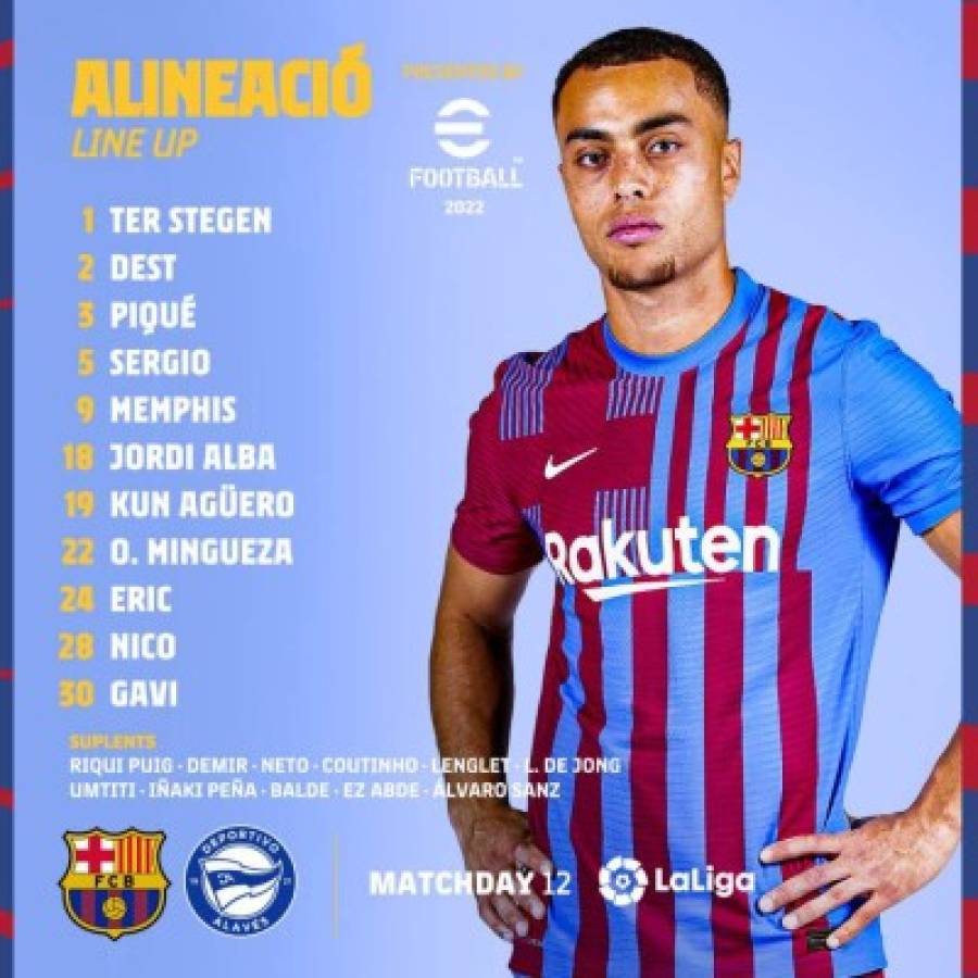 El primer 11 de Sergi Barjuan, el nuevo DT del Barcelona: Novedades ante el Alavés