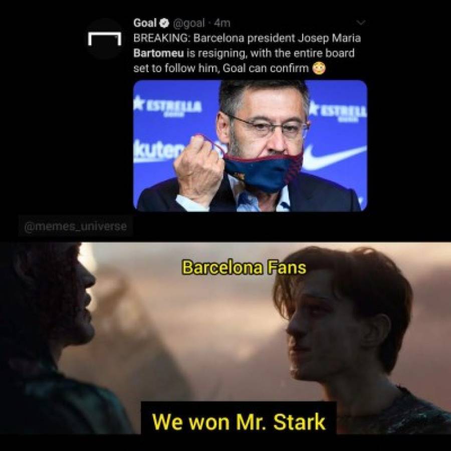 Messi y el Barcelona celebran: Los crueles memes de la renuncia de Bartomeu como presidente