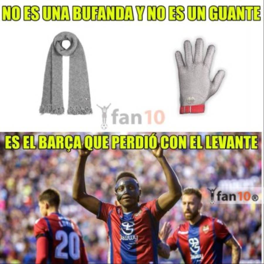 MEMES: Hacen pedazos al Barça por perder el invicto en la Liga ante el Levante