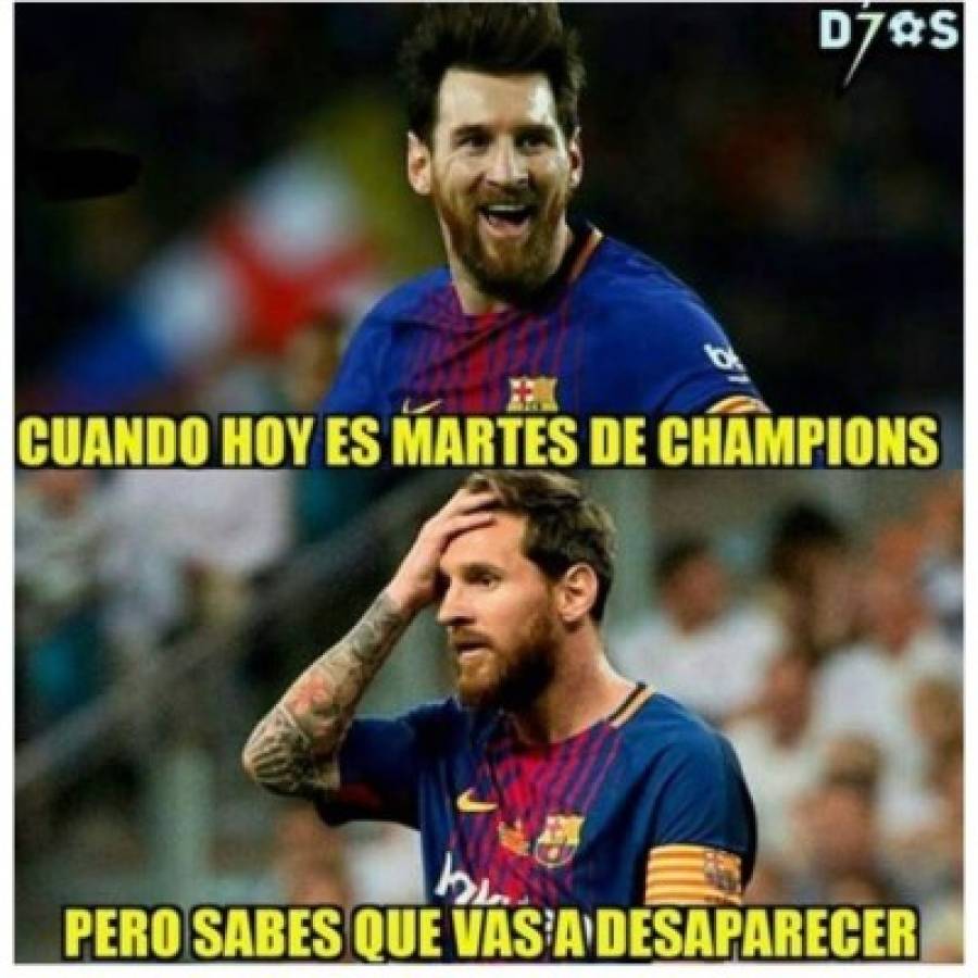 Los humillantes memes del empate del Barcelona ante el Lyon en Champions