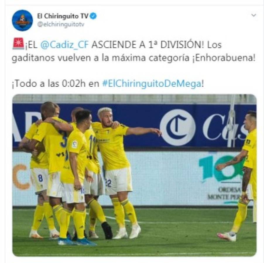 'Regresa entre los grandes': Los medios internacionales destacan el ascenso del Cádiz y Choco Lozano a Primera división de España