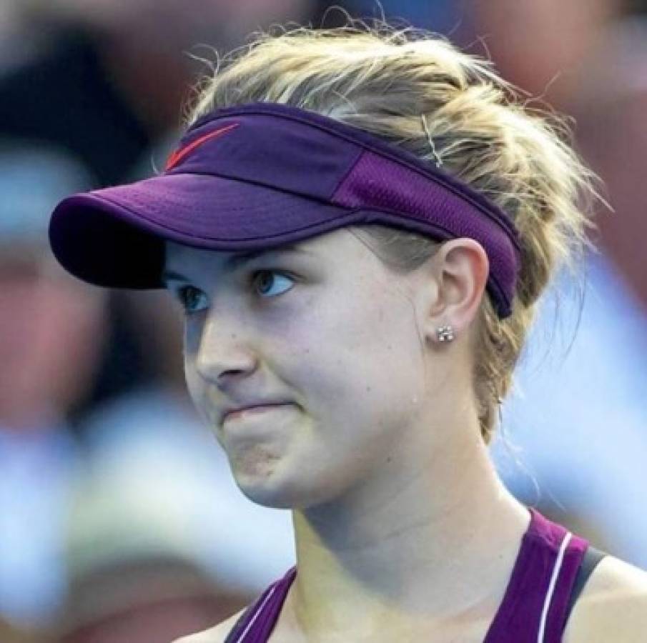 Ajustado y sexy: La 'extraña' vestimenta de la hermosa Genie Bouchard para jugar al tenis