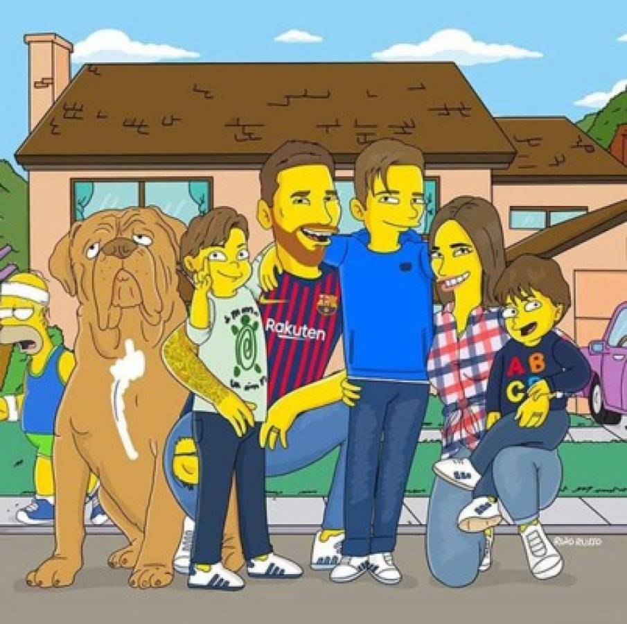 Imperdible: Así se ven Messi, Cristiano Ronaldo y las estrellas del fútbol en los Simpsons