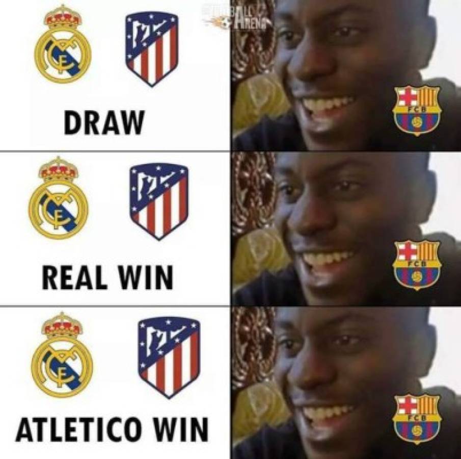 ¡Qué risa! Los divertidos memes que dejó el Derbi entre Real Madrid contra Atlético