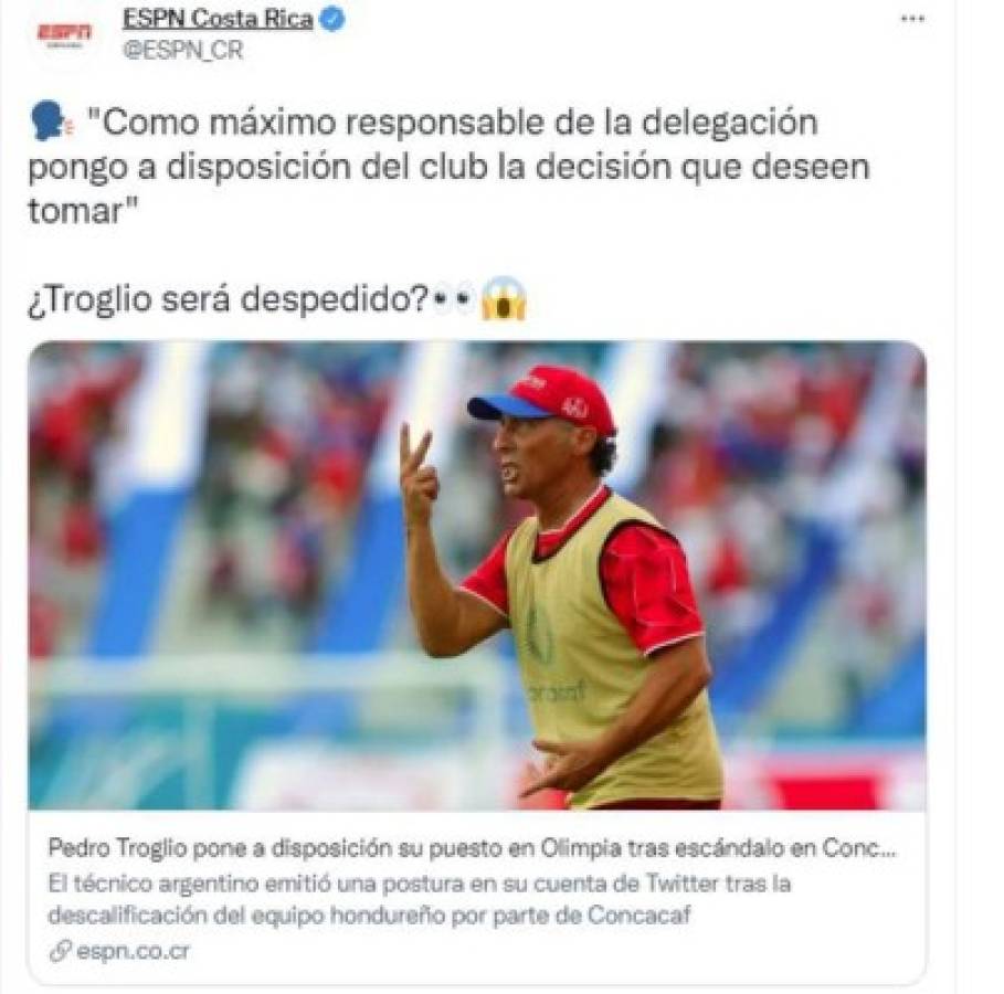 'Manchado por un escándalo': así reaccionó la prensa tras la disposición de renuncia de Pedro Troglio del Olimpia