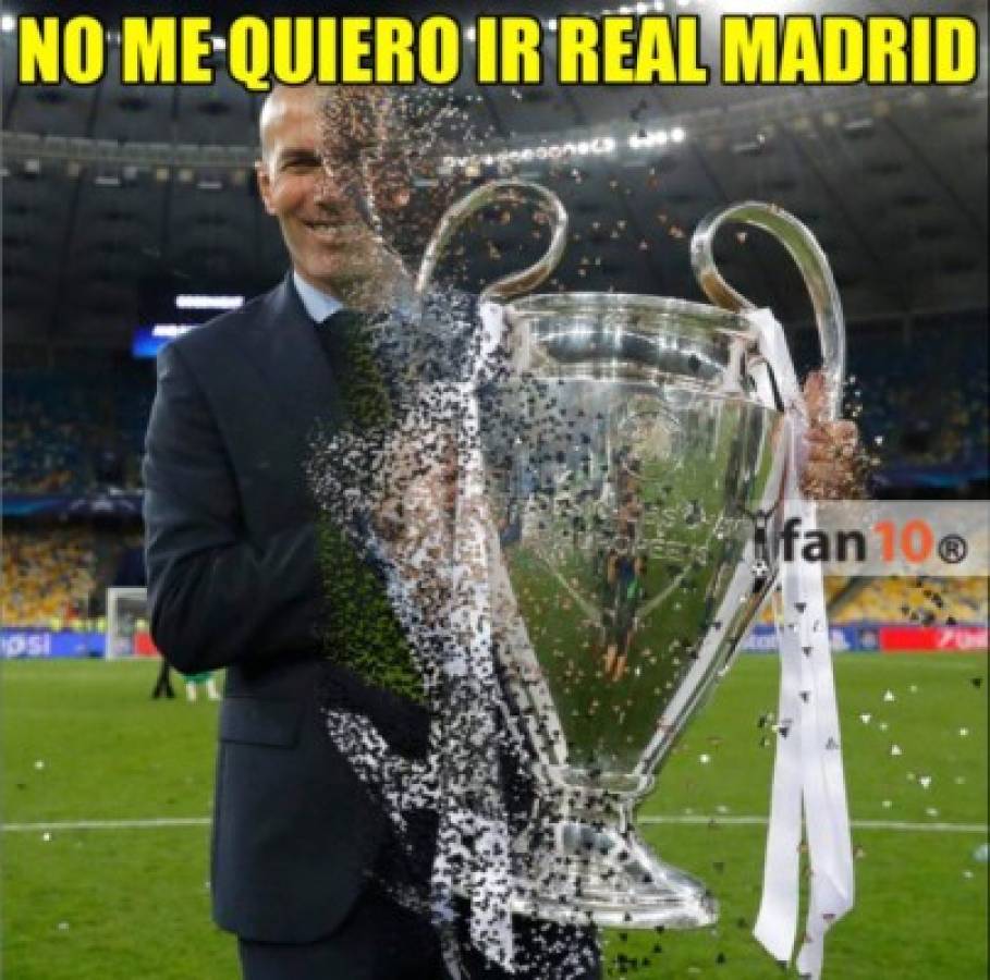 ¡Para morir de risa! Los mejores memes de la salida de Zidane del Real Madrid