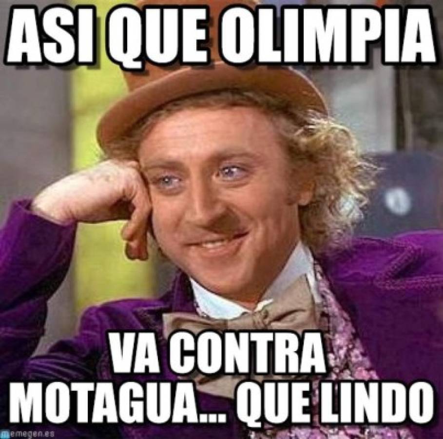 La llave Olimpia-Motagua comienza a robarse el show en los memes