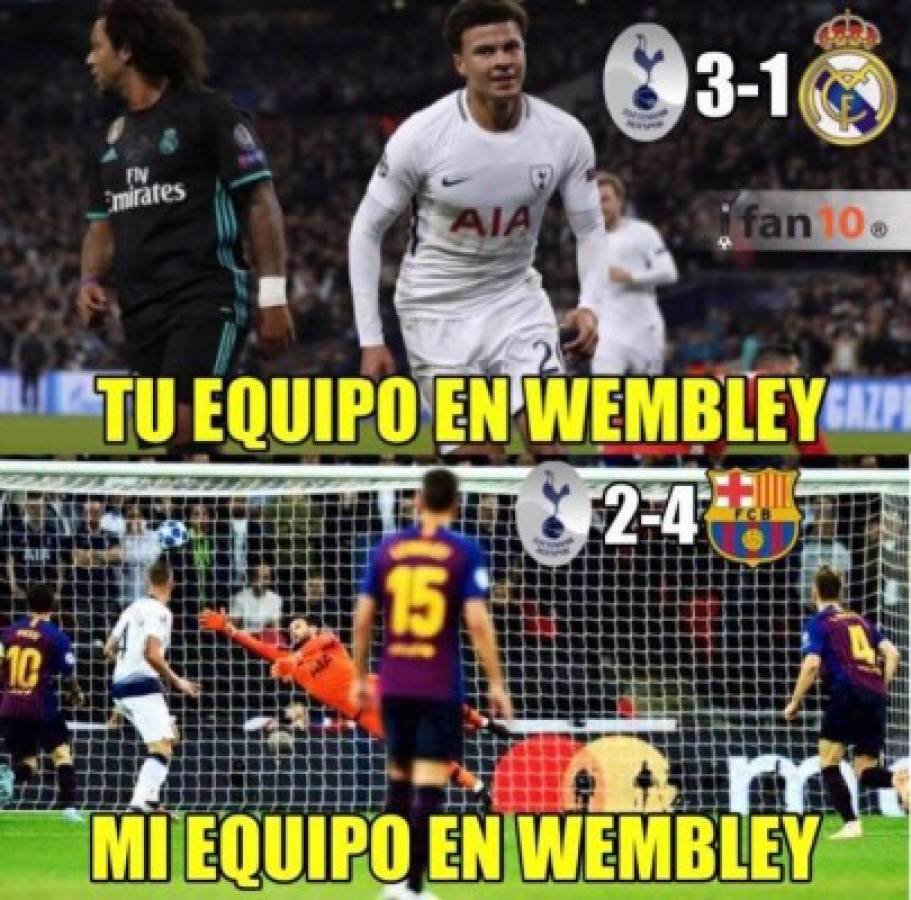 Locura de memes tras el triunfo del Barça sobre Tottenham en Champions