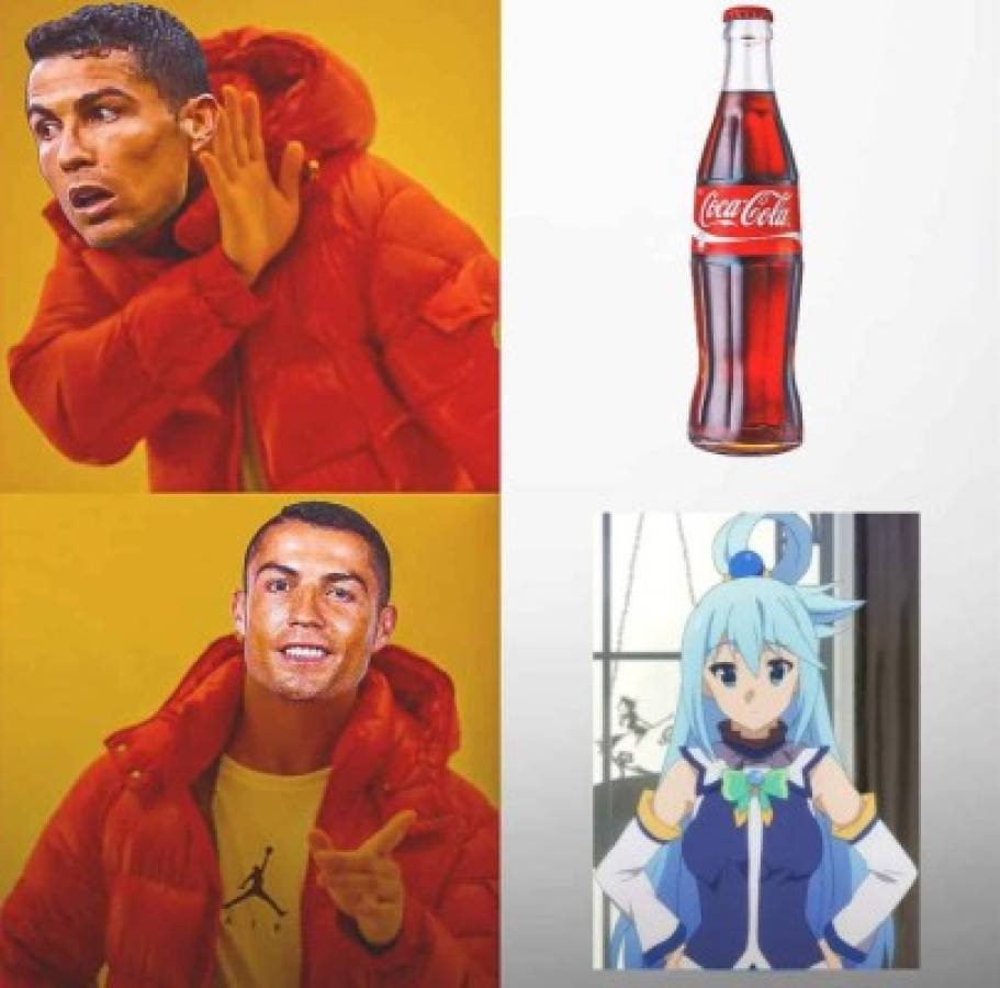 Los memes del rechazo de Cristiano Ronaldo a famosa gaseosa y por su doblete con Portugal