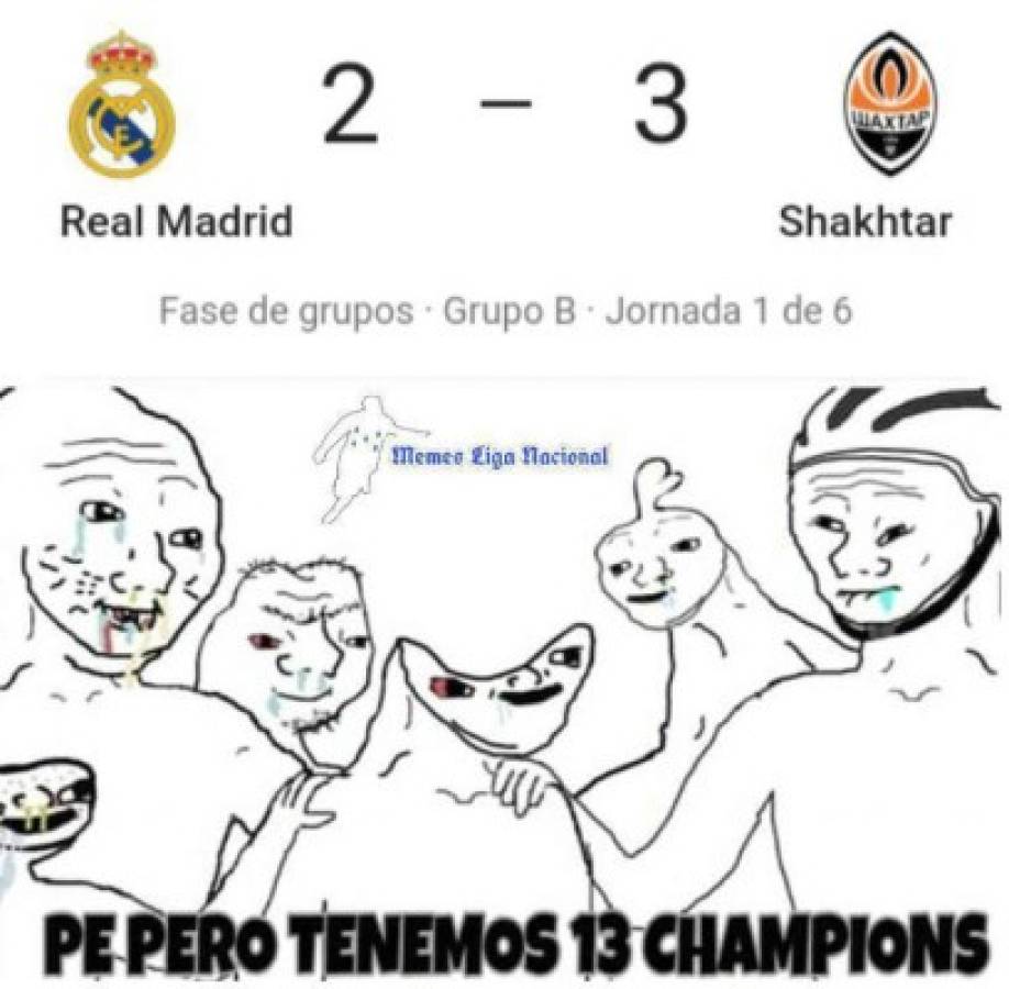 'Trituran' al Real Madrid con memes tras la derrota en Champions ante el Shakhtar