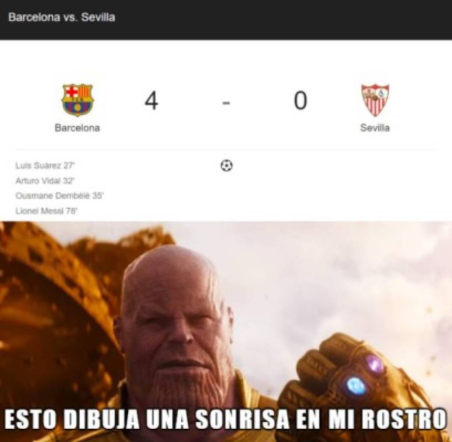 Messi, la chilena de Suárez y los divertidos memes del Barcelona-Sevilla