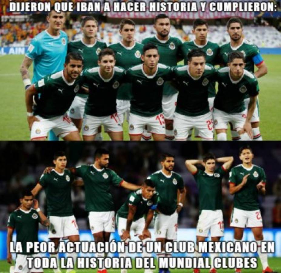 Acribillan a Chivas con memes tras hacer el ridículo en el Mundial de Clubes