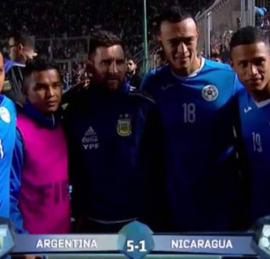 En fotos: Selección de Nicaragua se vuelca a Messi tras recibir paliza de Argentina