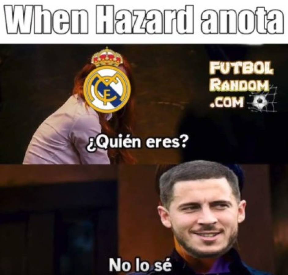 Eden Hazard, la víctima favoritas de los memes tras anotar su primer gol con el Real Madrid