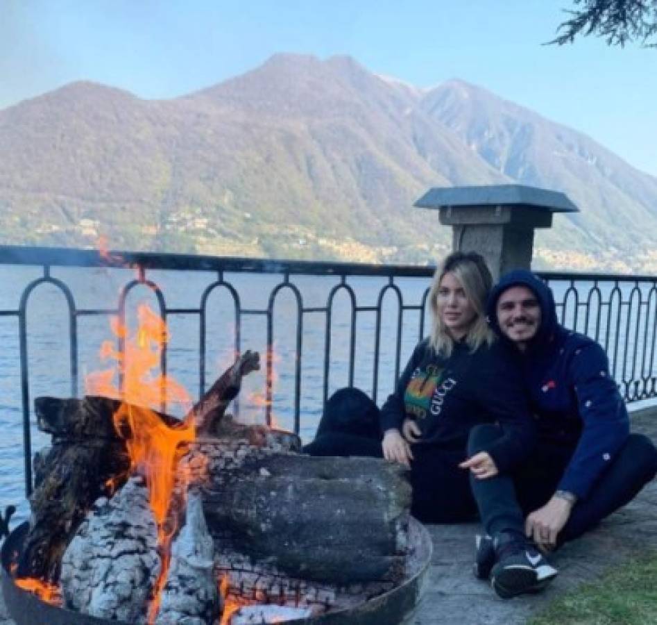 Con vista al lago: La mansión donde Icardi y Wanda Nara pasan la cuarentena en Italia