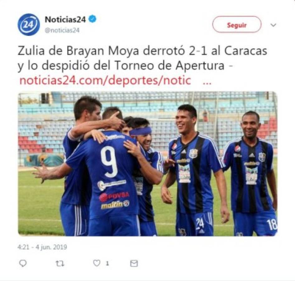 Así resaltan los medios de Venezuela el buen momento de Bryan Moya
