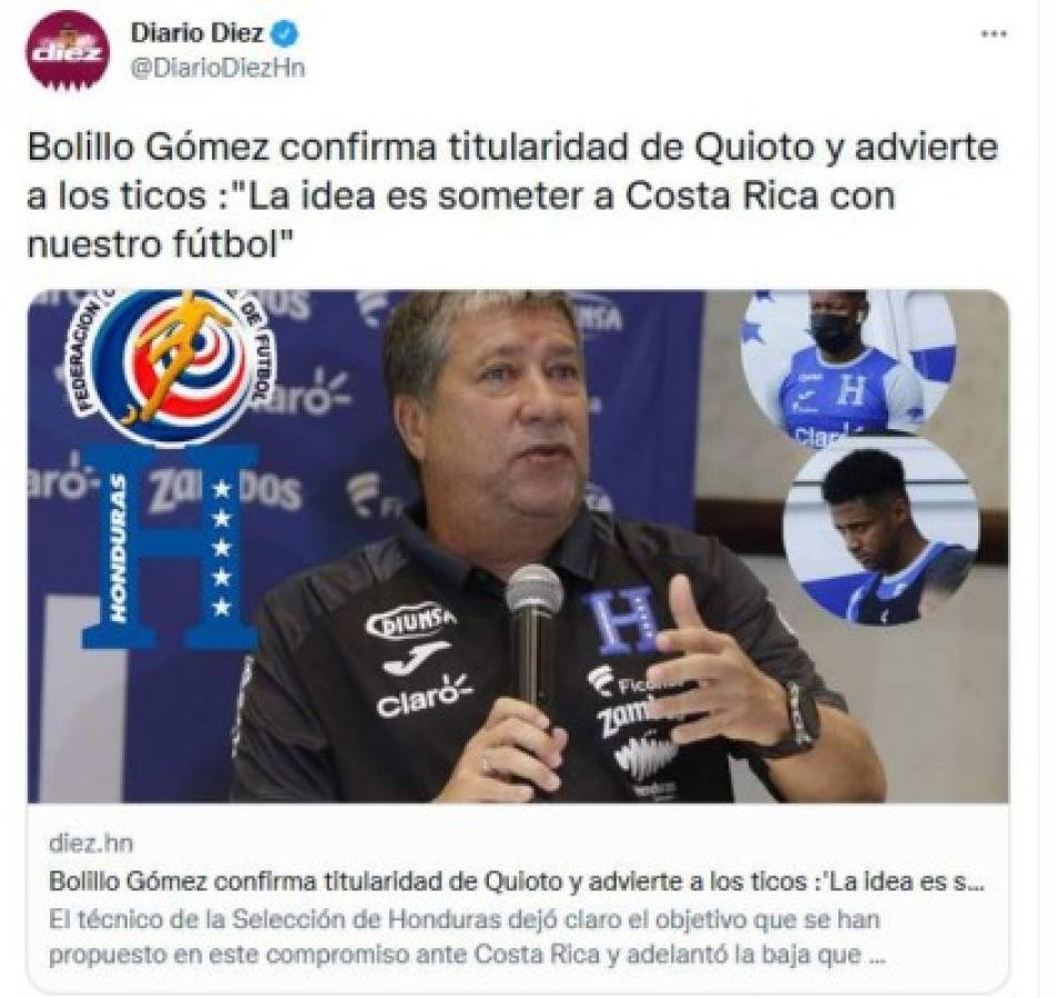 Costa Rica vs Honduras: lo que dice la prensa deportiva en redes sobre el clásico centroamericano