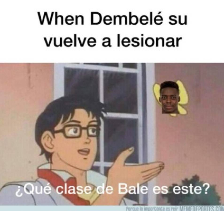 Los memes humillan a Dembelé tras su nueva lesión en Barcelona y hasta Bale es tendencia