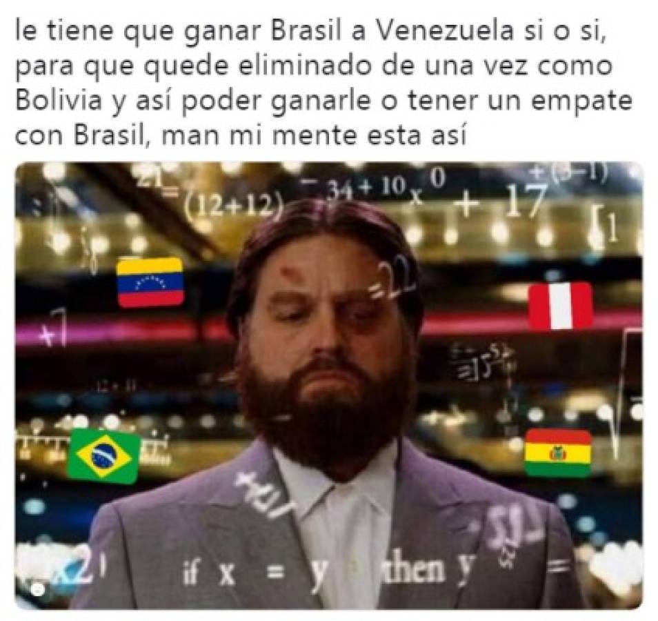 ¡Como duelen! Los memes cargan contra Brasil tras empatar frente a Venezuela