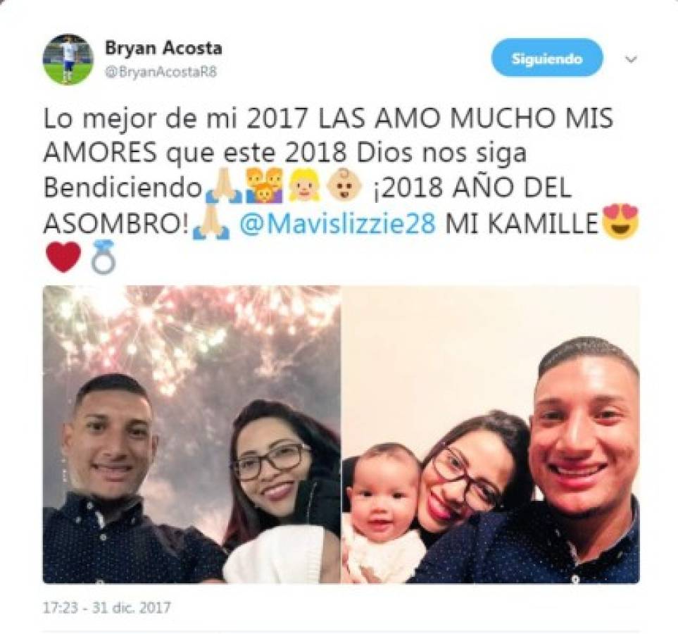 Jugadores hondureños le dieron la bienvenida al 2018