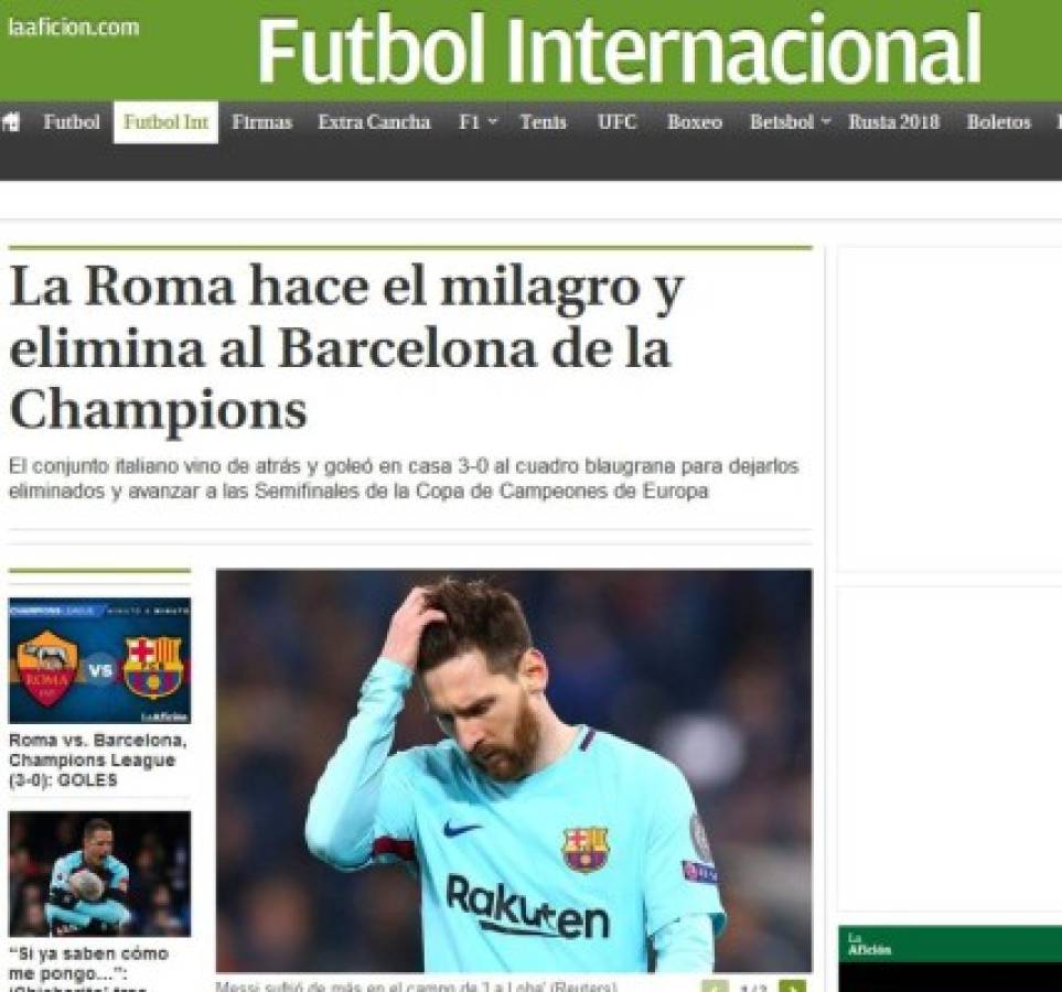 La prensa internacional no perdona al Barça: 'Papelón histórico'