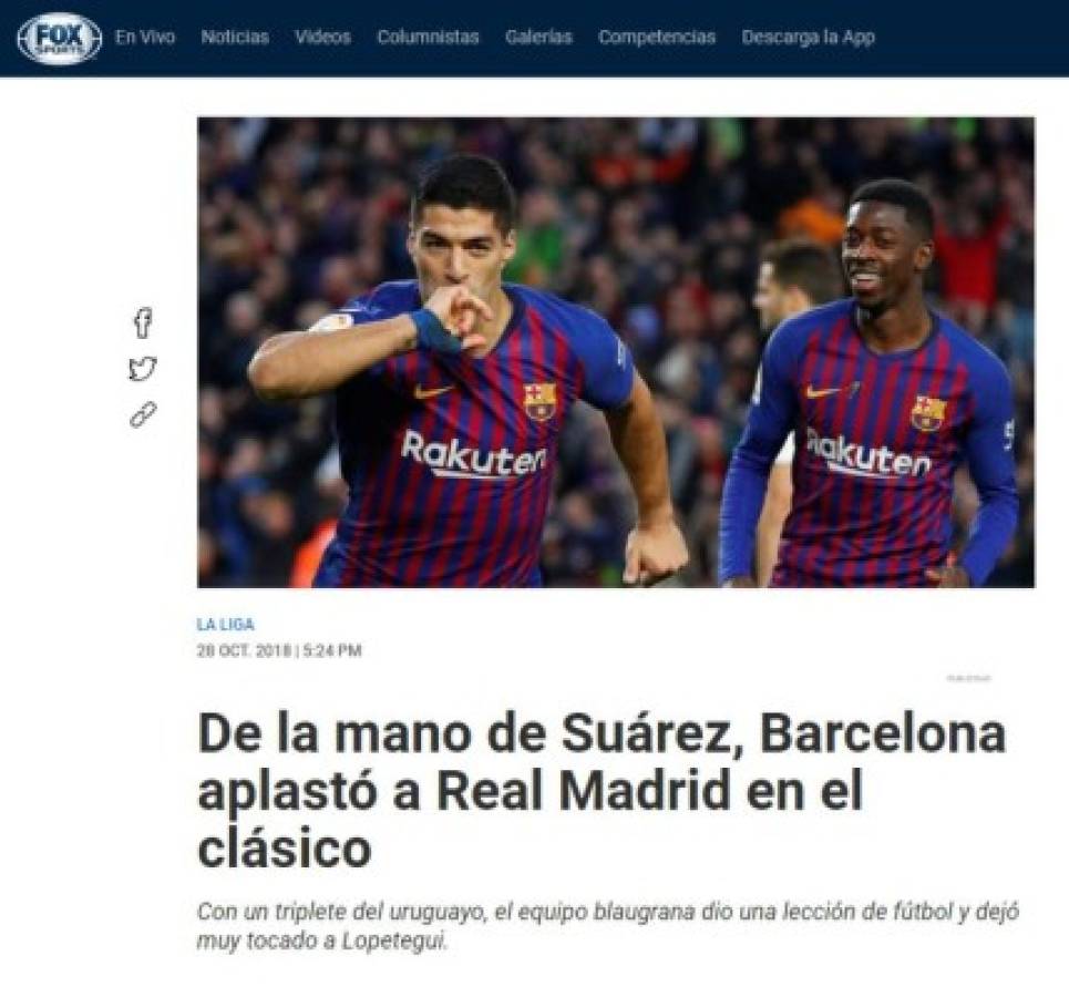 Lo que dice la prensa sobre el Barcelona-Real Madrid: 'A la calle'