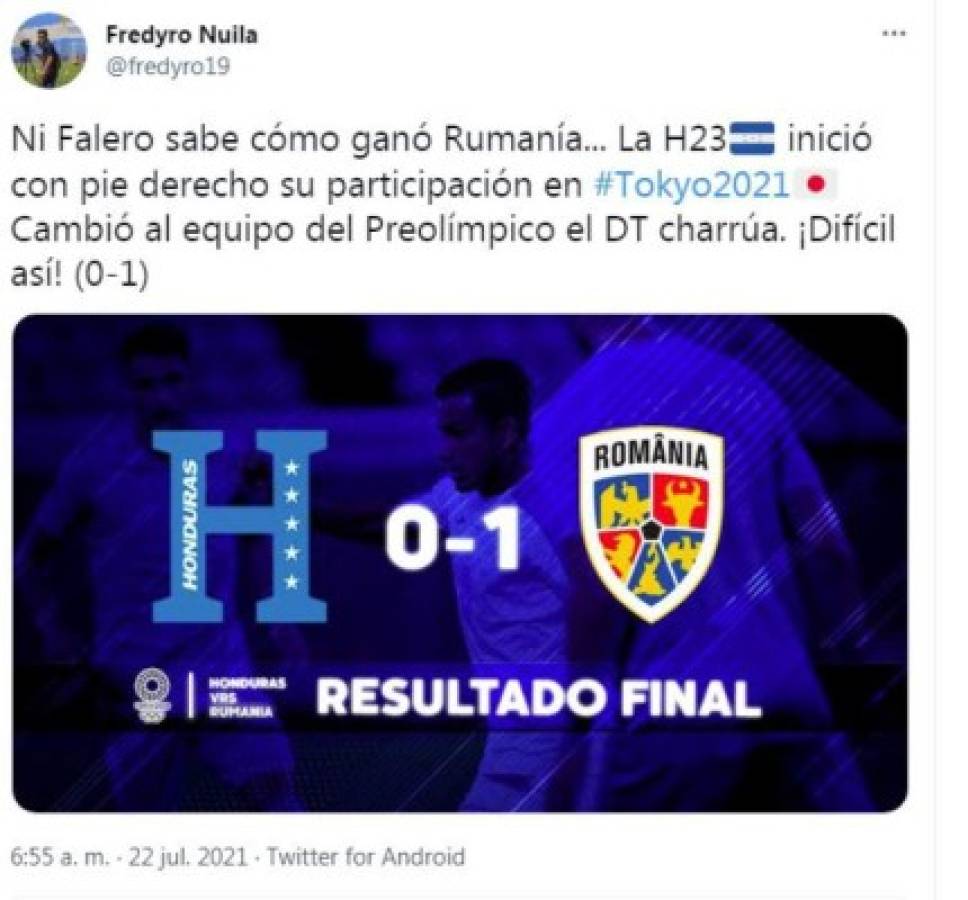 Sin gol y responsabilidad de Falero: Los comentarios de los periodistas de la derrota de Honduras ante Rumania