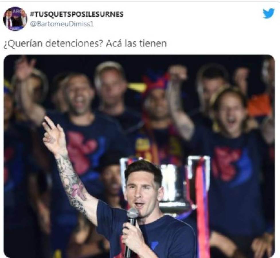 Los memes de la detención de Bartomeu: Hacen pedazos al Barcelona tras la noticia