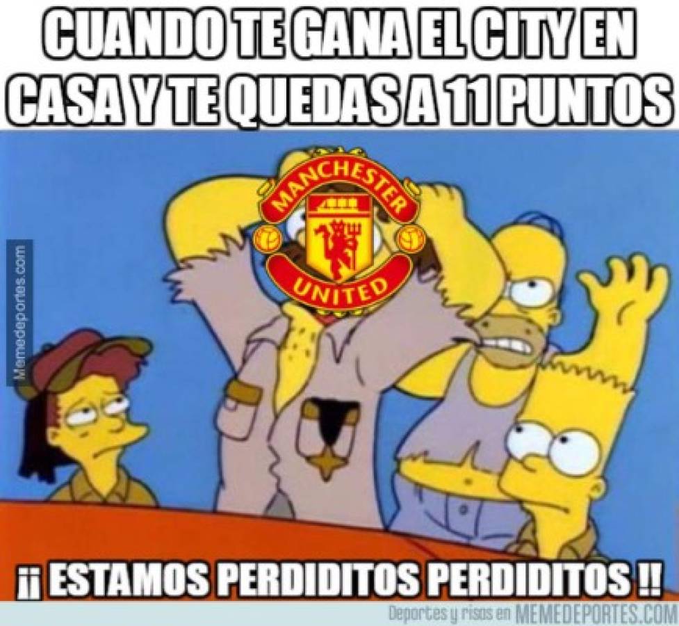 Los terribles memes que atacan al Manchester United tras caer ante el City