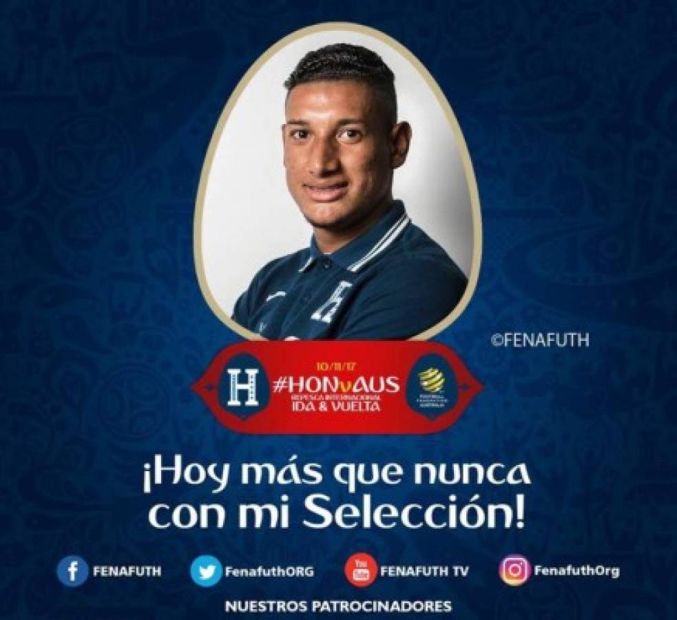 Los mensajes de los jugadores previo al juego de Honduras-Australia