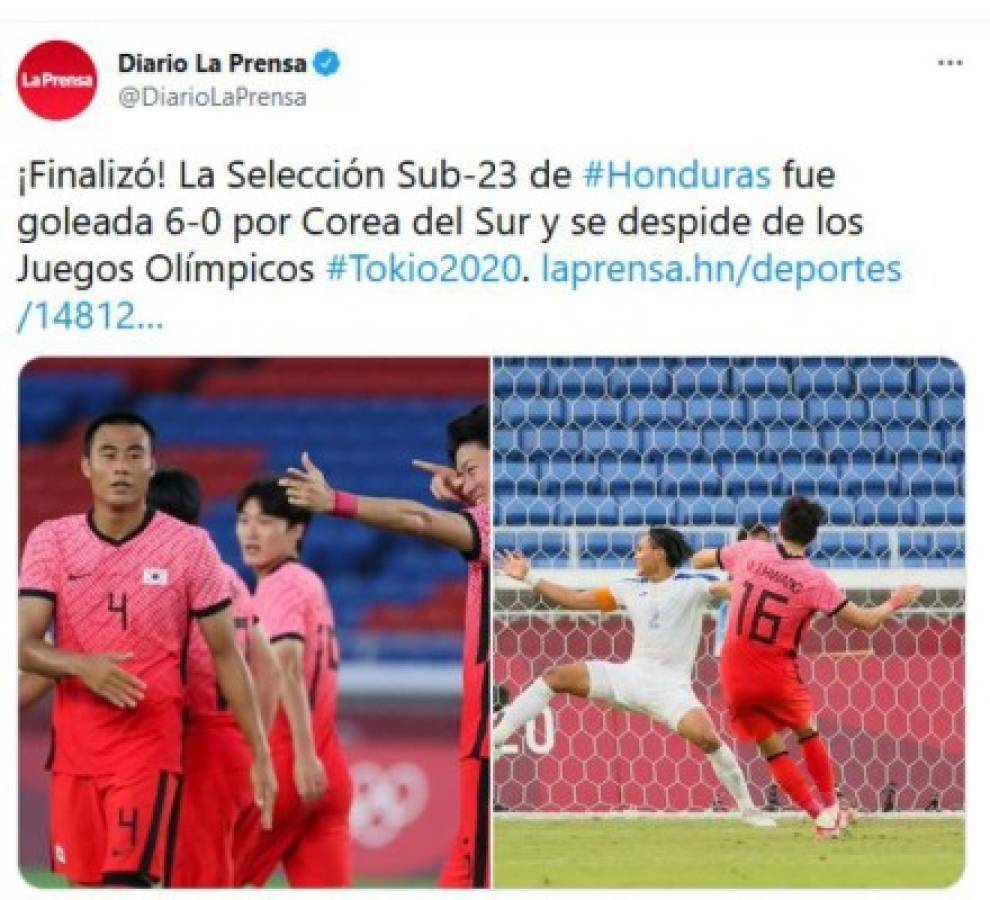 'Terror en Yokohama': goleada, baño de críticas en redes y polémica arbitral en eliminación de Honduras en Tokio