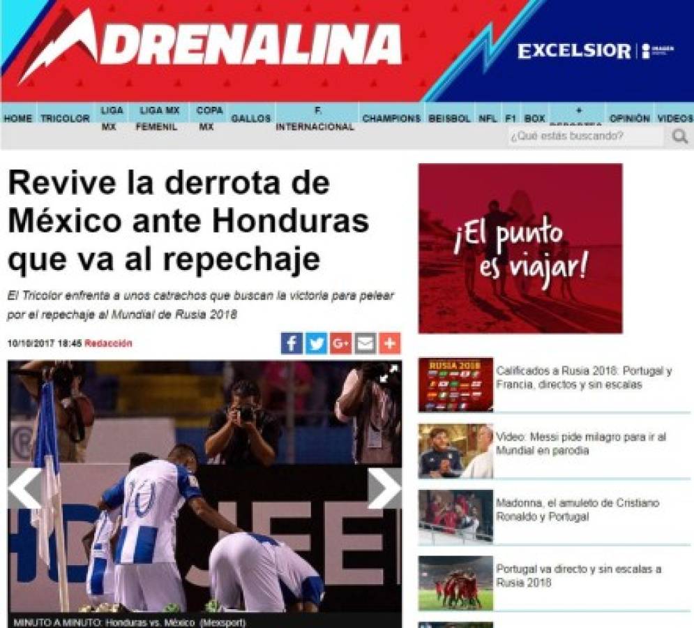 ¡ENOJADOS! Prensa mexicana no perdona a Osorio por perder ante Honduras