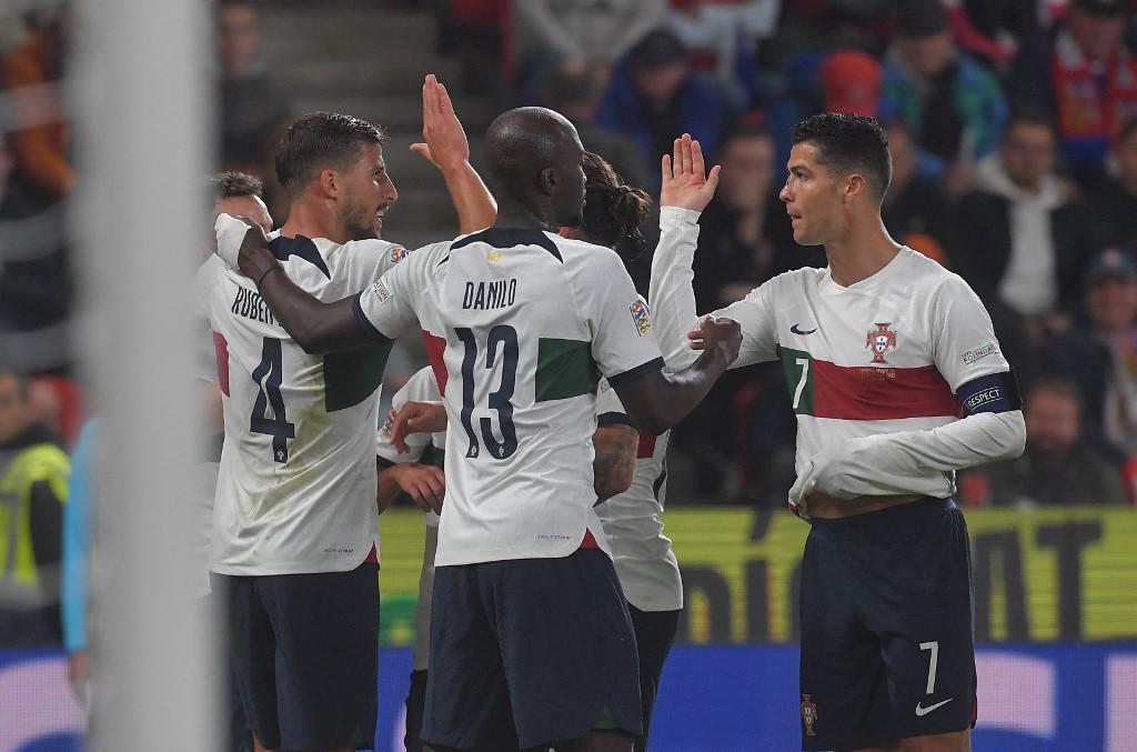 Portugal goleó a República Checa en Praga por la Liga de Naciones en un partido en el que Cristiano Ronaldo dio el susto