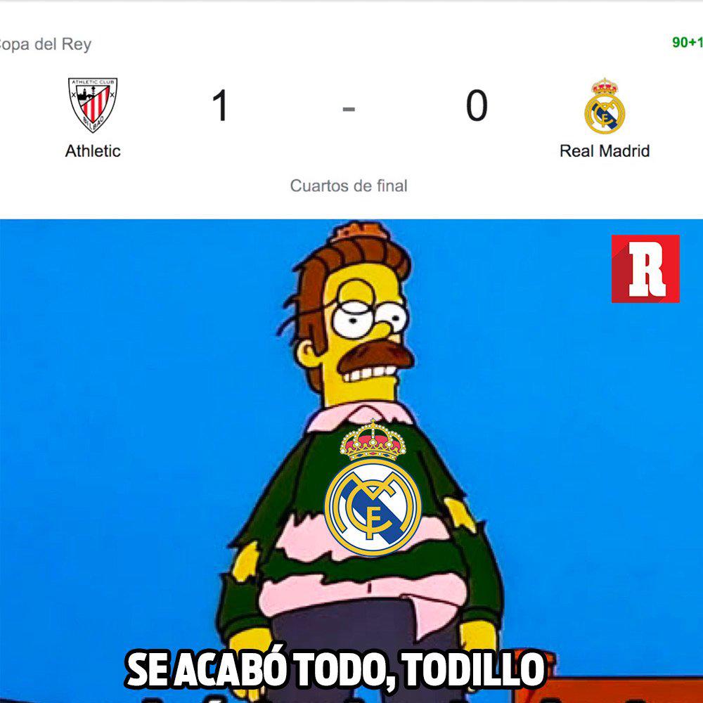 Los memes destrozan al Real Madrid tras ser eliminados de la Copa del Rey por el Athletic Bilbao
