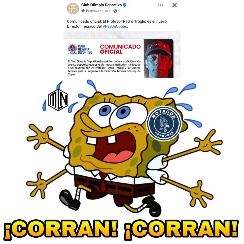 ¿Tiemblan en Motagua? Los terribles memes que dejó el regreso de Pedro Troglio con Olimpia