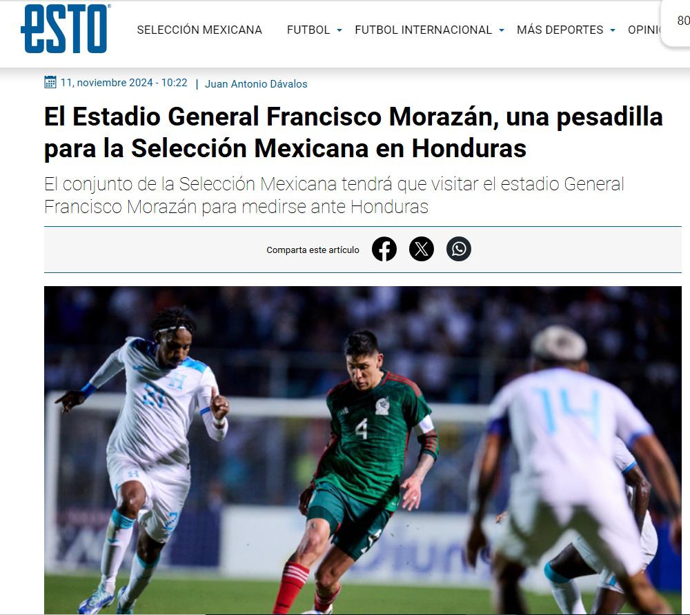 Chino Huerta, Oswaldo Sánchez, arbitraje y “el Morazán, una pesadilla”: así palpita la prensa mexicana el juego contra Honduras