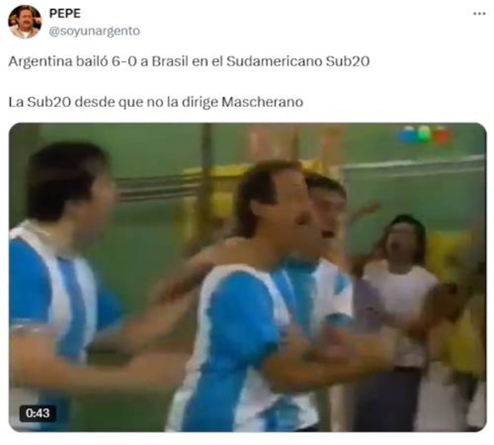 Los memes que dejó la paliza de Argentina ante Brasil en el Sudamericano: ¡Mascherano fue una de las víctimas!