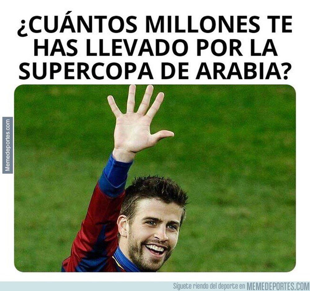 Florentino y Messi son protagonistas: Los jocosos memes que dejó los audios filtrados de Piqué con Rubiales por la Supercopa