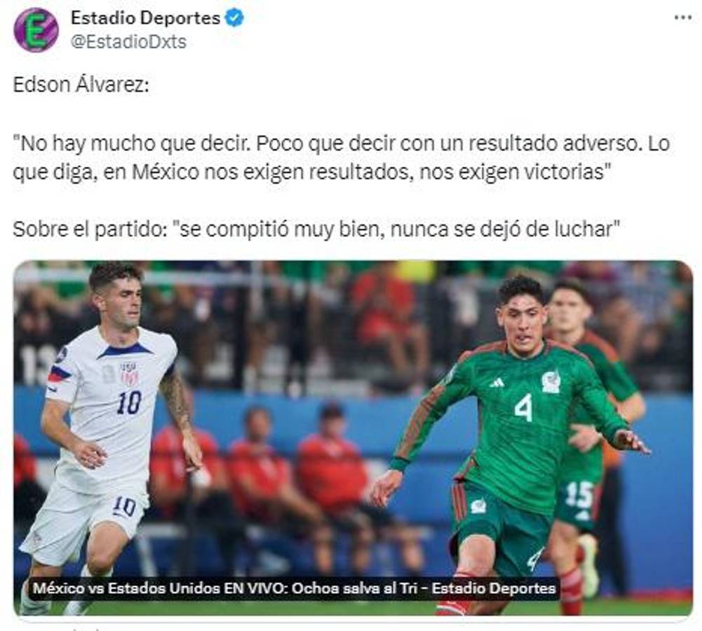 Faitelson señala los culpables: lo que dice la prensa de México luego de caer ante Estados Unidos en Liga de Naciones