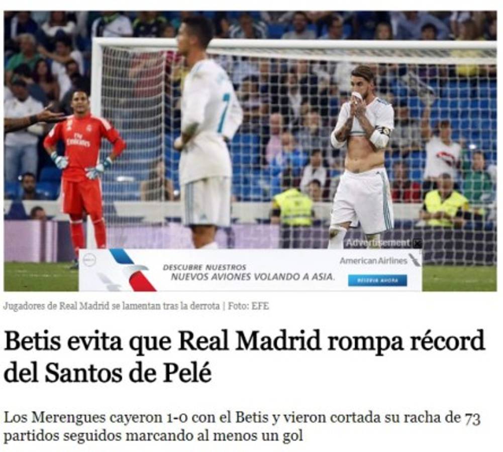 Locura: Así amanecieron las portadas tras la dura derrota del Real Madrid frente al Betis