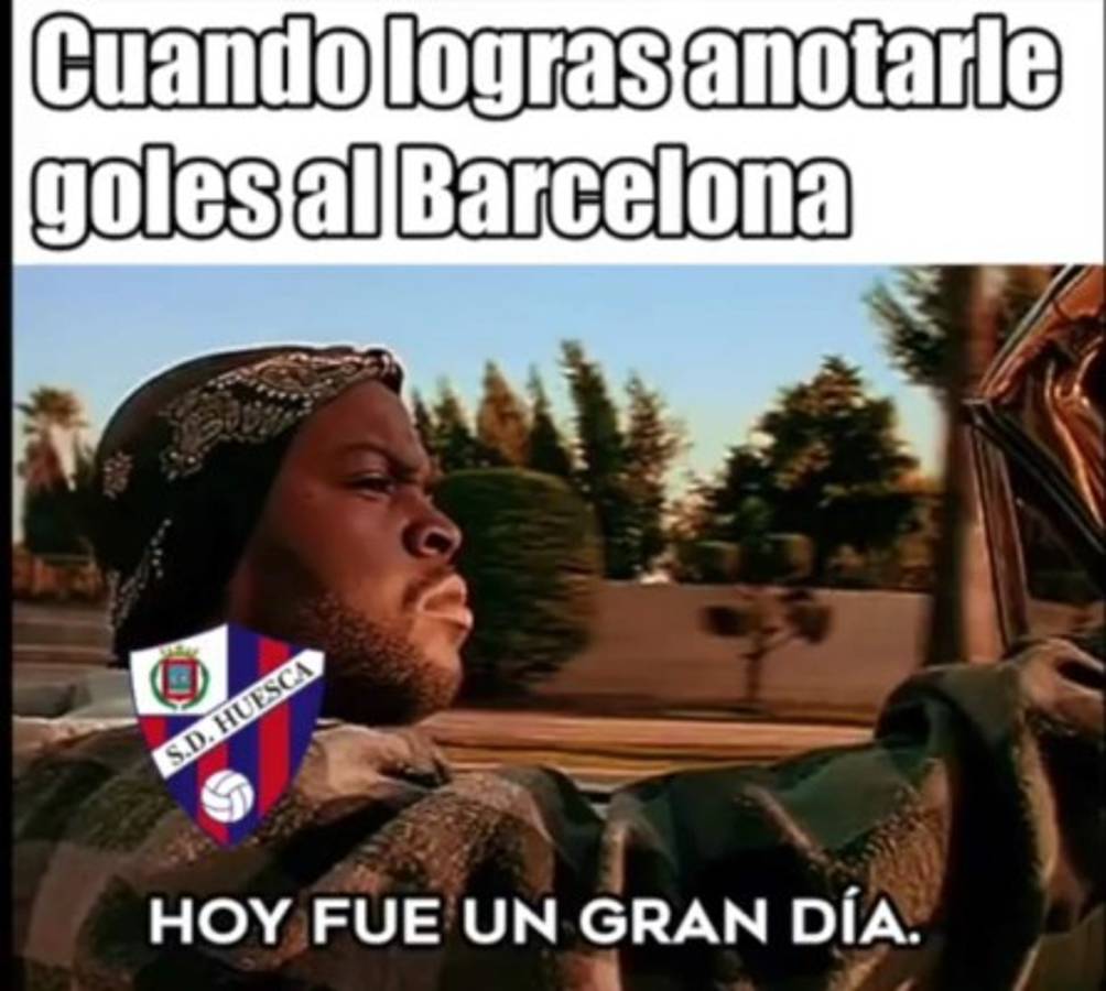 Crueles: Los memes de la paliza del Barcelona al Huesca en el Camp Nou