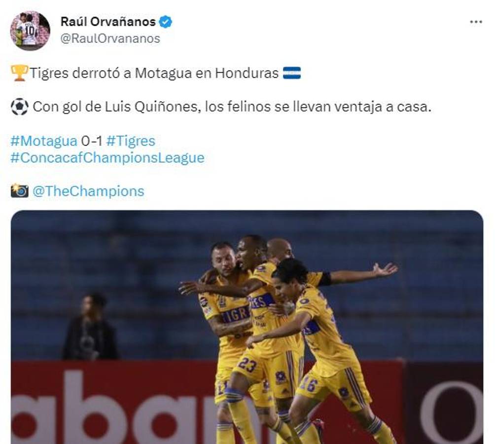 Lo que dicen los periodistas mexicanos y hondureños sobre el gane de Tigres ante Motagua: “Equipo muy limitado”